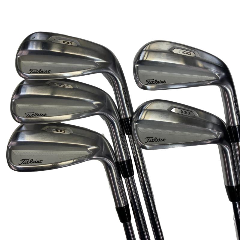 【中古】 タイトリスト Titleist T100(2021) 5S アイアンセット IR 純正特注シャフト (フレックスS) メンズ 男性用 右利き 右用 Cランク ゴルフクラブ