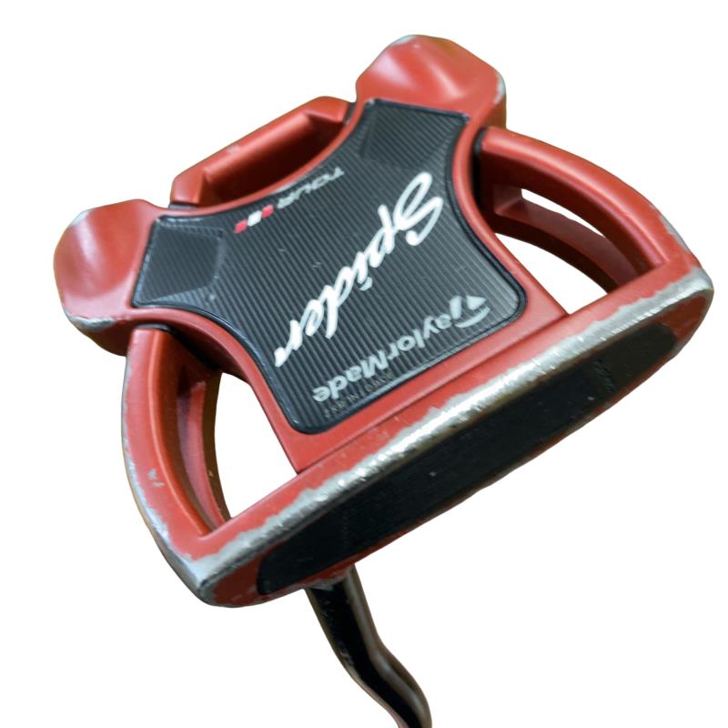 Rakuten - 【中古】 テーラーメイド Spider Tour RED(サイトライン) ダブルベンド 32インチ パター PT スチール (フレックスその他) メンズ 男性用 右利き 右用 Dランク ゴルフクラブ