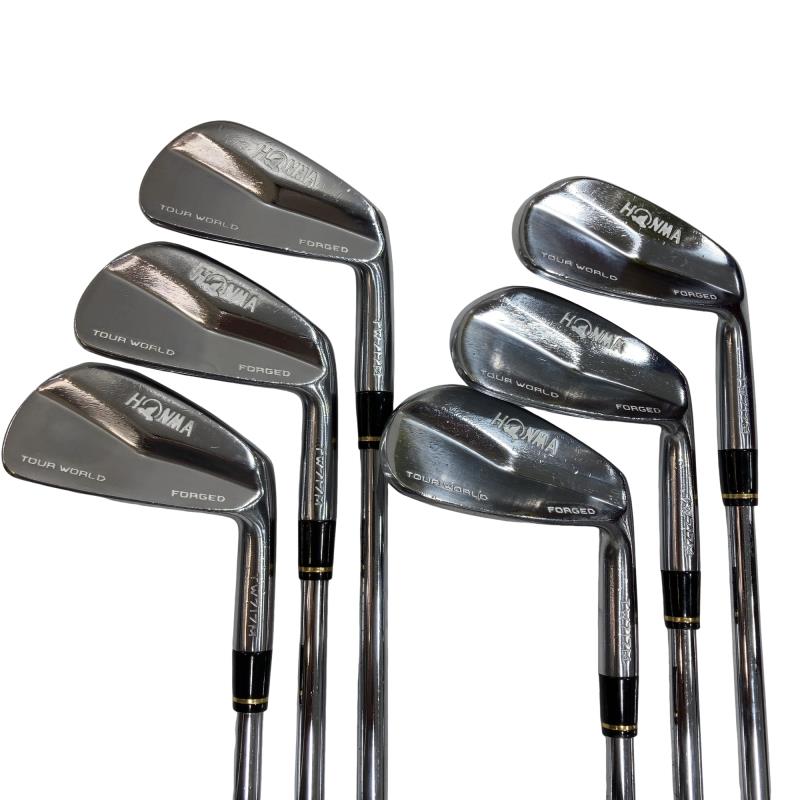 【中古】 本間ゴルフ TOUR WORLD TW717M FORGED 6S アイアンセット IR 純正特注シャフト (フレックスX...