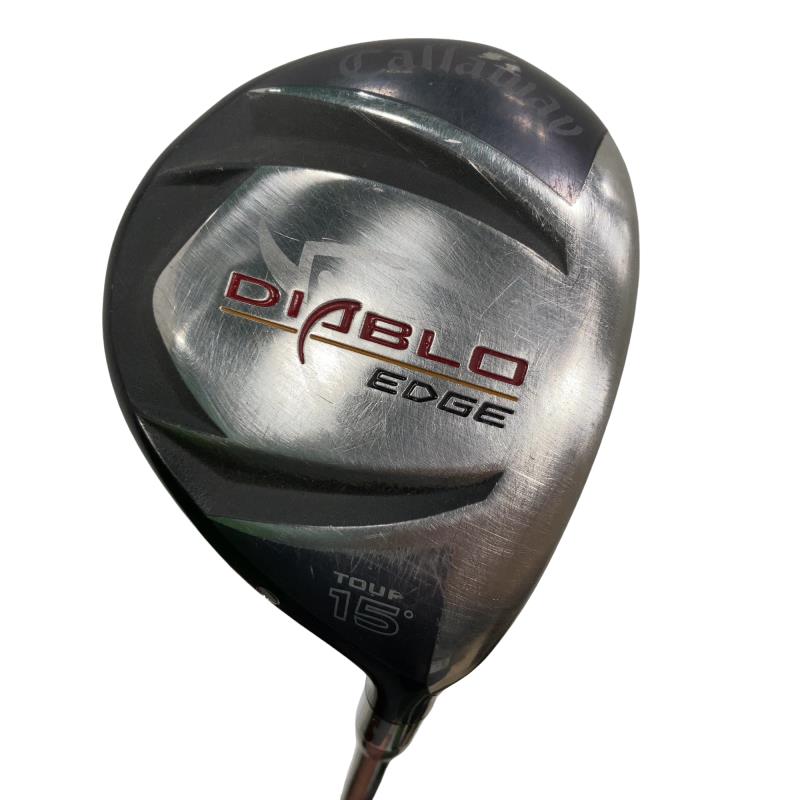 【中古】 キャロウェイ DIABLO EDGE(Black) 15° フェアウェイウッド FW DIABLO EDGE 55w(フェアウェイ) (フレックスS) メンズ 男性用 右利き 右用 Cランク ゴルフクラブ