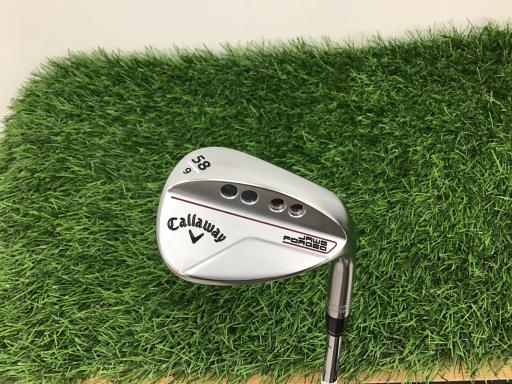 【中古】 キャロウェイ JAWS FORGED(2023) クロムメッキ 58°/09° ウェッジ WG NS PRO 950GH neo (フレックスS) メンズ 男性用 右利き 右用 Cランク ゴルフクラブ