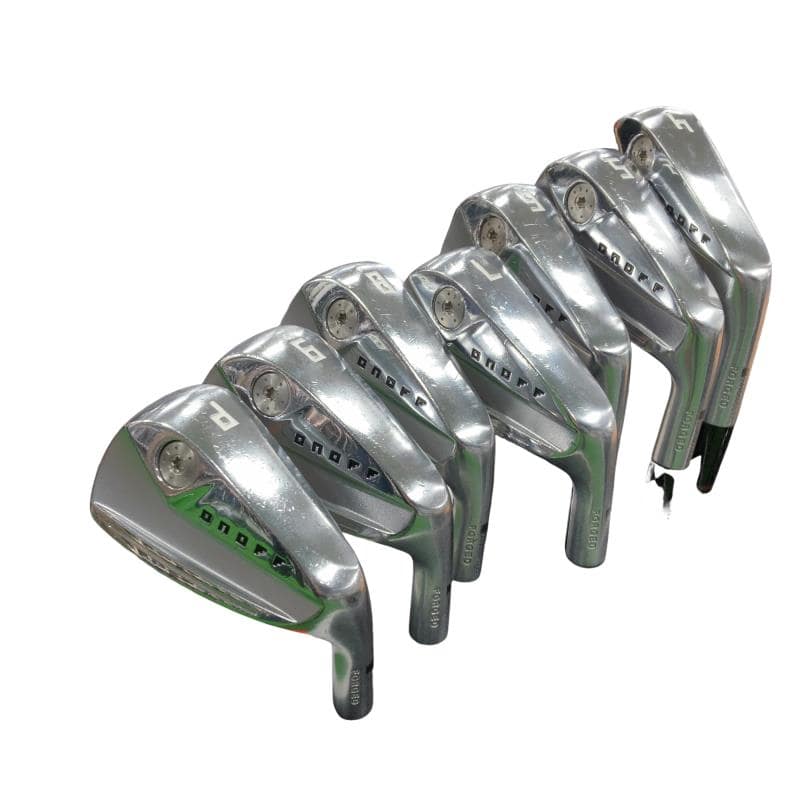【中古】 ダイワ(グローブライド) ONOFF FORGED(2024) KURO 7S アイアンセット IR 純正特注シャフト (フレックスS) メンズ 男性用 右利き 右用 Cランク ゴルフクラブ