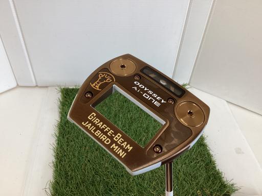 【中古】 オデッセイ Ai-ONE GIRAFFE-BEAM JAILBIRD MINI 34インチ パター PT STROKE LAB 90 スチール (フレックスその他) メンズ 男性用 右利き 右用 Bランク ゴルフクラブ