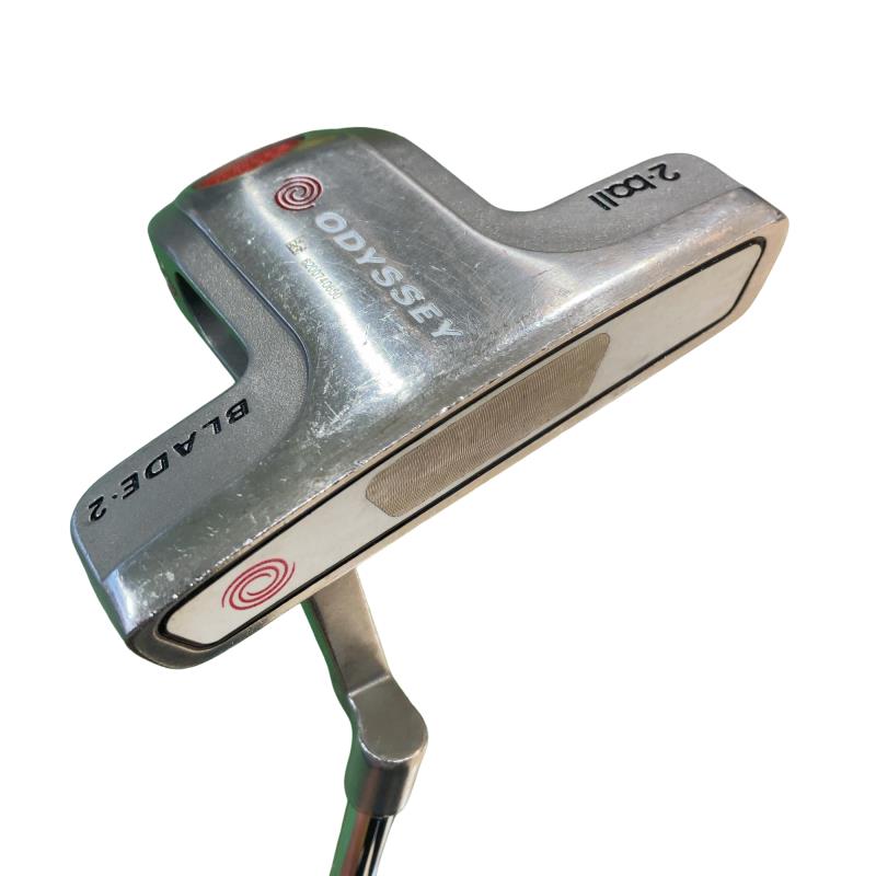 【中古】 オデッセイ WHITE STEEL 2・ball BLADE2 34インチ パター PT スチール (フレックスその他) メンズ 男性用 右利き 右用 Cランク ゴルフクラブ