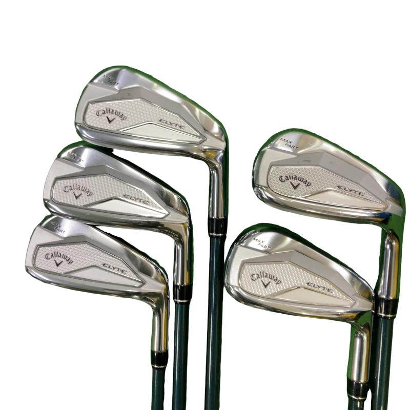 【中古】 キャロウェイ ELYTE MAX FAST 5S アイアンセット IR LIN-Q GREEN 40 for CW(ELYTE IR) (フレックスR) メンズ 男性用 右利き 右用 Cランク ゴルフクラブ