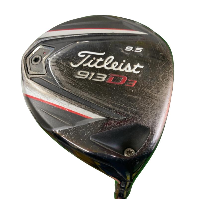 【中古】 タイトリスト 913 D3 9.5° ドライバー DR 純正特注シャフト (フレックスS) メンズ 男性用 右利き 右用 Cランク ゴルフクラブ