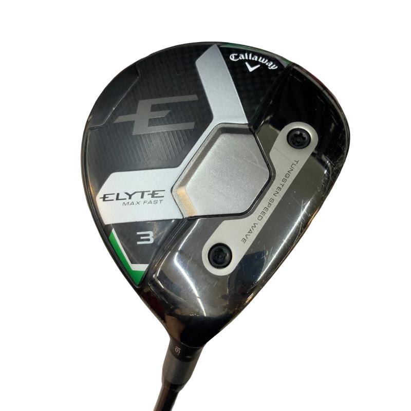 【中古】 キャロウェイ ELYTE MAX FAST 3W フェアウェイウッド FW LIN-Q GREEN 40 for CW(ELYTE FW) (フレックスR) メンズ 男性用 右利き 右用 Cランク ゴルフクラブ