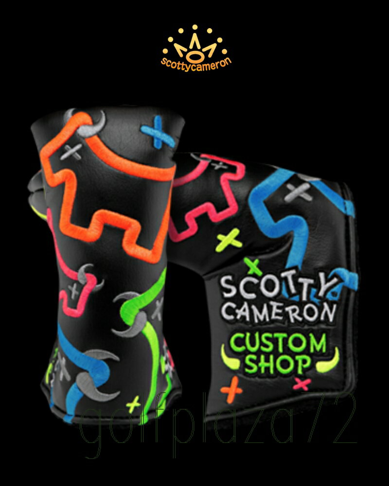 【2024継続モデル】Scotty Cameron Custom shop Junk Yard Dog Black スコッティキャメロン カスタムショップ ヘッドカバー スタンダード フリースタイル ネオン ジャンクヤード ドッグ ブラック パターカバー