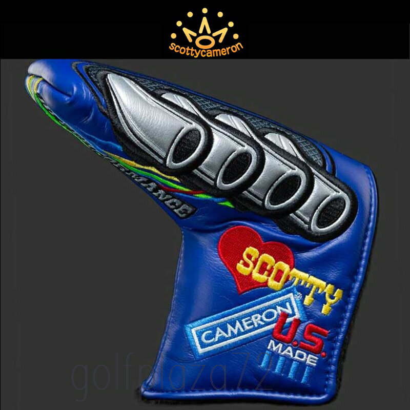 Scotty Cameron Head Cover スコッティキャメロン カスタムショップ 限定 ヘッドカバー V8 マニフォールド-スタンダード『ブルー』パターカバー