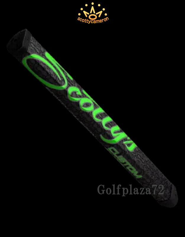 ScottyCameron CUSTOM SHOP PADDLE Grip-Black Green『MID SIZE』スコッティキャメロン パドル グリップ(ミッドサイズ)『ブラック グリーン』パターグリップ