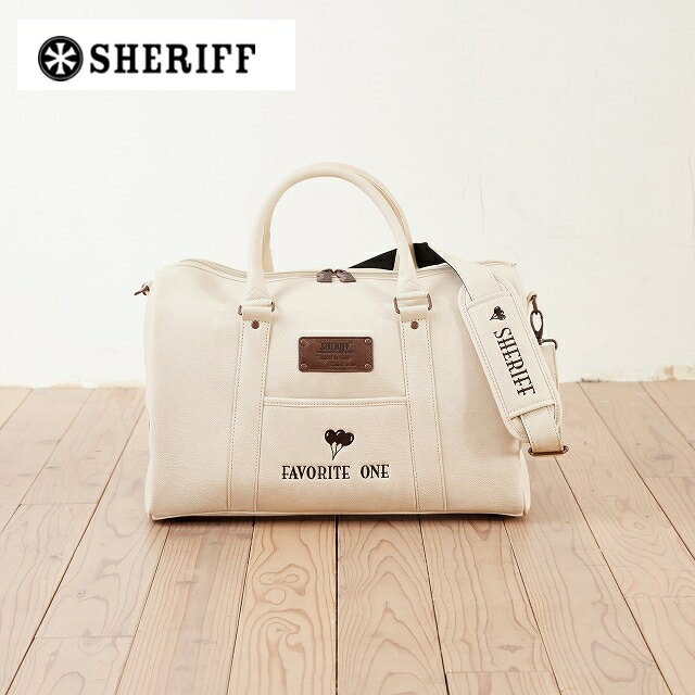 SHERIFF CLASSIC SERIES シェリフ クラシックシリース ボストンバッグ《ベージュ》【SFC-015BB】