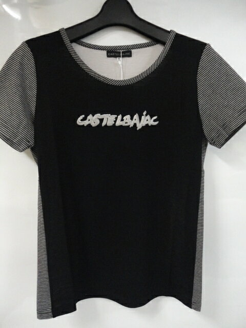 『60%OFF !!』CASTELBAJAC カステルバジャック 手書きモチーフ　半袖Tシャツ　レディースウェア【40/M..