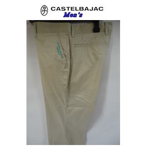 乐天商城 - 『60%OFF !!』CASTELBAJAC カステルバジャック　クールMAXウェザー刺繍入 長パンツ SLIM FIT　メンズパンツ　『ベージュ』23150-102