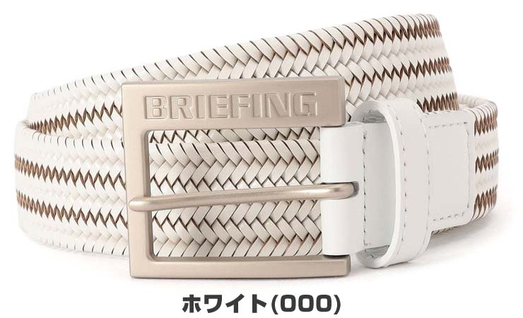 ブリーフィング BRIEFING ゴルフ スクエアバックル レザーメッシュ ベルト ゴルフウェア メンズ BRG261ME0