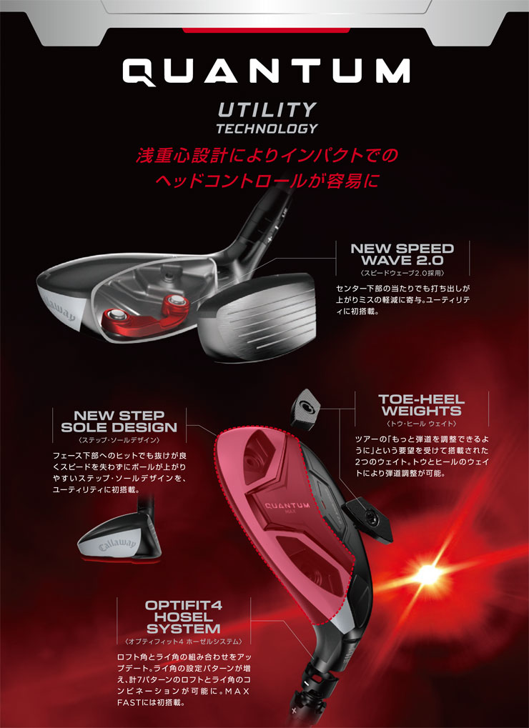 キャロウェイ Callaway クアンタム MAX ユーティリティ ダイナミックゴールド 95 ...