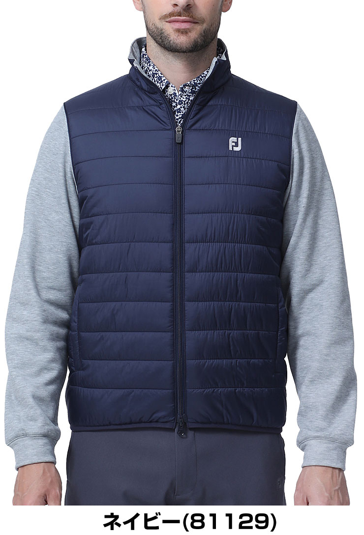 フットジョイ　ゴルフウェア　メンズ　ハイブリッド　フルジップ　ジャージ　中綿ジャケット　FJ-F23-M04　M-XL　【即納】 2