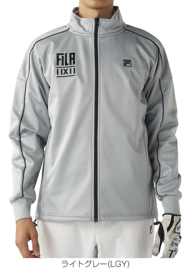 フィラゴルフ FILA GOLF 透湿撥水 ラインデザイン ボンディング フルジップ ブルゾン ウェア メンズ 2025年秋冬モデル M-3L 785-200 [即納]