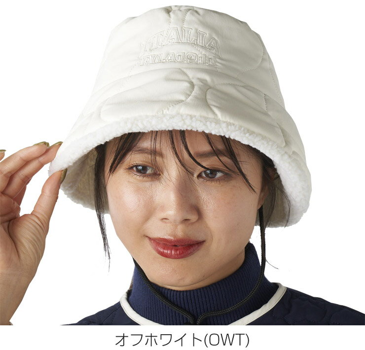 フィラゴルフ FILA GOLF キルト 中綿 バケットハット ウェア レディース 2025年秋冬モデル 795-911 [即納]