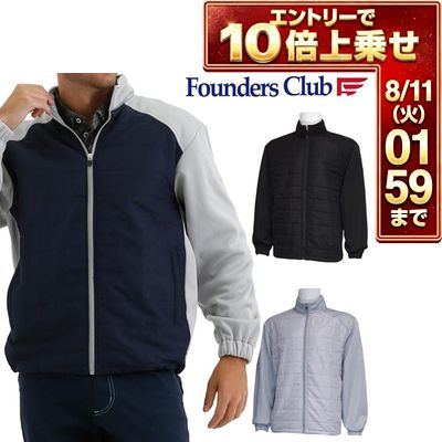 ＼エントリーでP10倍！7/19 20:00‐7/26 1:59／ ファウンダースクラブ メンズ ゴルフウエア ハイブリッド ボンディング 中綿ブルゾン FC-0253W M-O