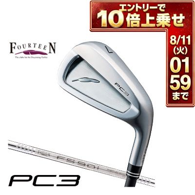 ＼エントリーでP10倍！7/19 20:00‐7/26 1:59／ フォーティーン 2024 PC3 アイアン FS-90i スチールシャフト 4本セット[＃7-P]