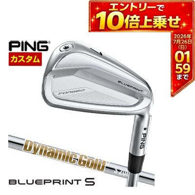 ＼エントリーでP10倍！7/19 20:00‐7/26 1:59／ [SALE価格] 特注カスタムクラブ ピン BLUEPRINT S アイアン ダイナミックゴールド シャフト[新コスメ] 4本セット[＃7-P]