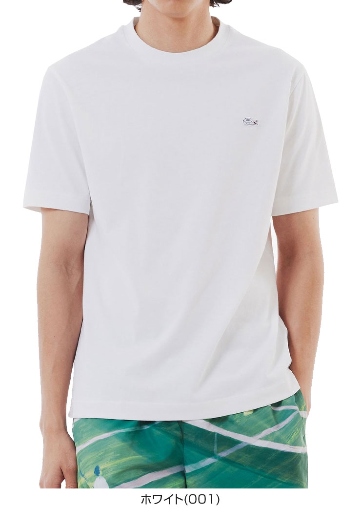 ラコステ LACOSTE アウトラインクロック クルーネック 半袖シャツ ウェア メンズ M-XL TH5582-99 [即納]