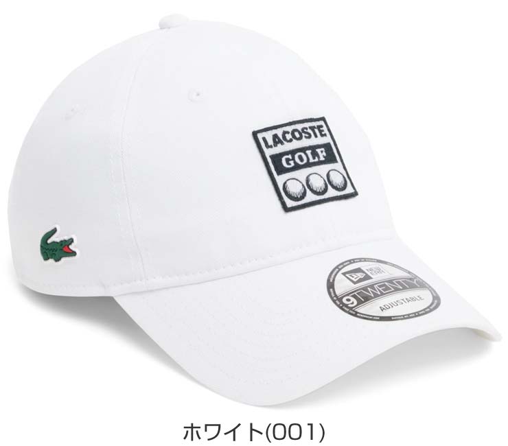 ラコステ LACOSTE ニューエラ コラボ 9TWENTY アーカイブゴルフワッペン キャップ ゴルフウェア メンズ RK7302-99