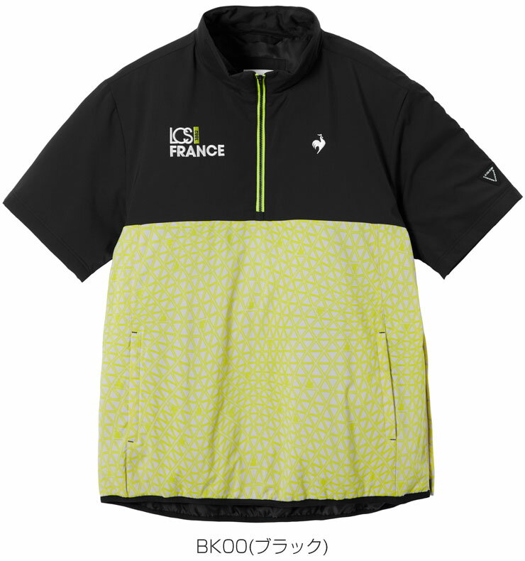 ルコックスポルティフ ゴルフ le coq sportif golf ヒートナビ ハーフジップ 中綿 半袖 ブルゾン ウェア メンズ 2025年秋冬モデル M-LL LG5FWBC0M [即納]