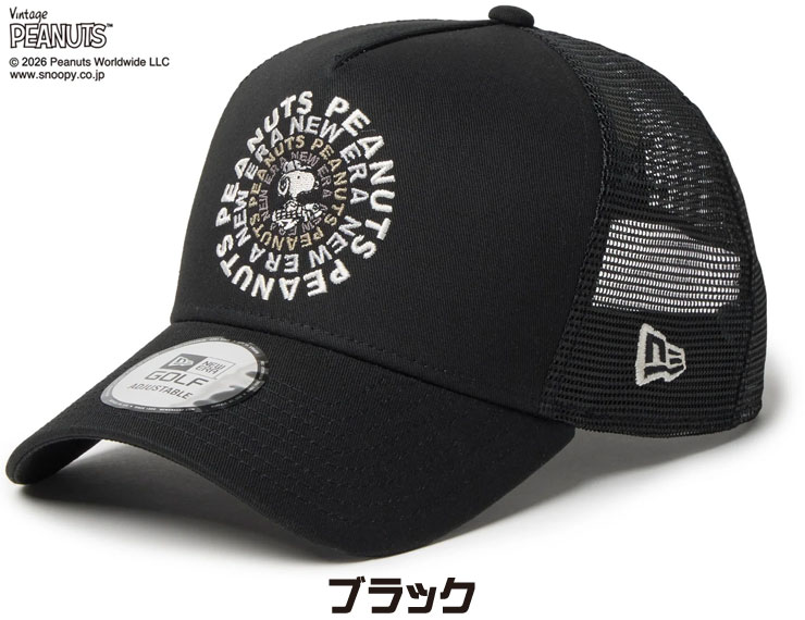 ニューエラ ゴルフ NEWERA GOLF 9FORTY A-Frame トラッカー Vintage PEANUTS ゴル...