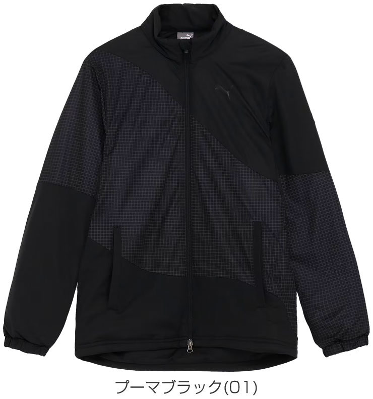 プーマ ゴルフウェア メンズ ハイパーストレッチ PGW カラーブロック フルジップ 中綿 ブルゾン 624908 M-XL [即納]