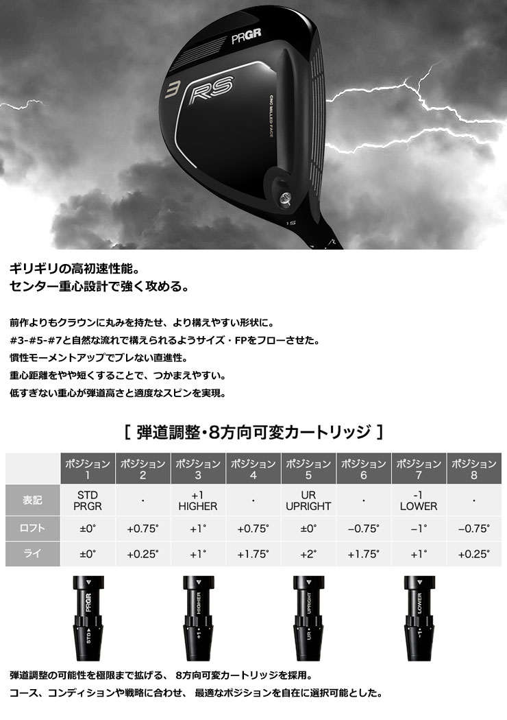 ＼エントリーでP10倍！7/19 20:00‐7/26 1:59／ プロギア PRGR RS フェアウェイウッド 三菱 Diamana TB シャフト 特注カスタムクラブ