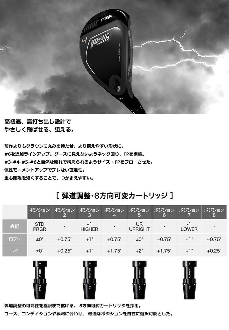 ＼エントリーでP10倍！7/19 20:00‐7/26 1:59／ プロギア PRGR 2026 RS ユーティリティ Diamana FOR PRGR シャフト ゴルフクラブ