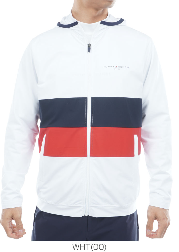 トミーヒルフィガー スウェット フルジップ フーディー ジャケット ゴルフウェア メンズ 2025年秋冬モデル M-3L THMA559 [即納]