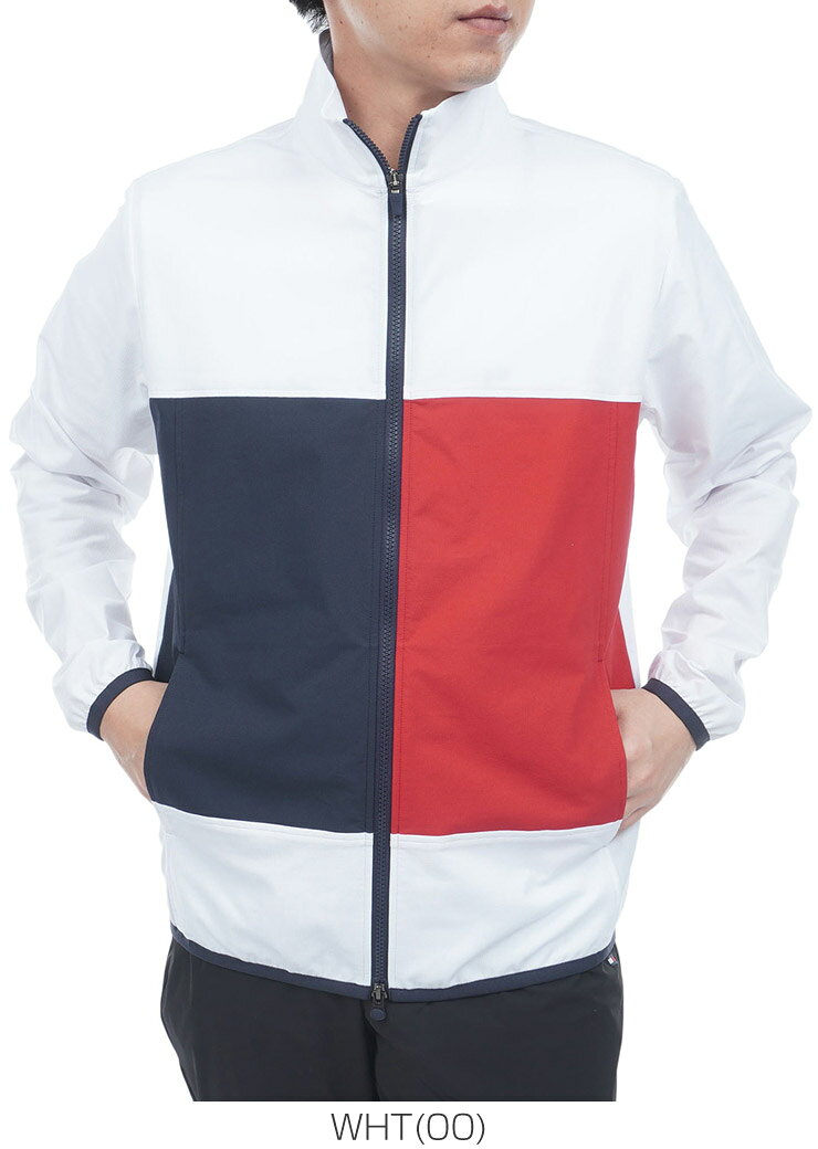 トミーヒルフィガー TOMMY HILFIGER ストレッチウィンド フルジップ ジャケット ゴルフウェア メンズ 2026年春夏モデル M-3L THMA601 [即納]