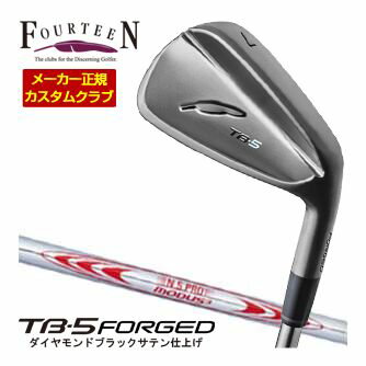 FOURTEEN - 特注カスタムクラブ フォーティーン 2025NEW TB-5 FORGED アイアン ダイヤモンドブラックサテン仕上げ N.S.PRO MODUS3 TOUR130 シャフト 4本セット[＃7-P]