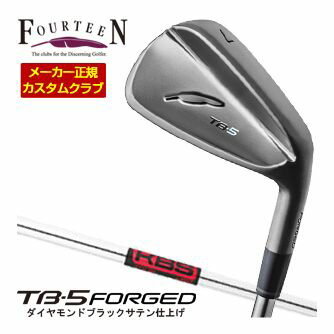 FOURTEEN - 特注カスタムクラブ フォーティーン 2025NEW TB-5 FORGED アイアン ダイヤモンドブラックサテン仕上げ KBS TOUR シャフト 4本セット[＃7-P]