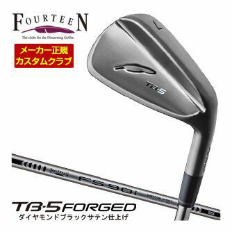 樂天商城 - 特注カスタムクラブ フォーティーン 2025NEW TB-5 FORGED アイアン ダイヤモンドブラックサテン仕上げ FS-90i ブラックカラー オリジナルスチール シャフト 単品[＃5、＃6、＃7、＃8、＃9、PW]