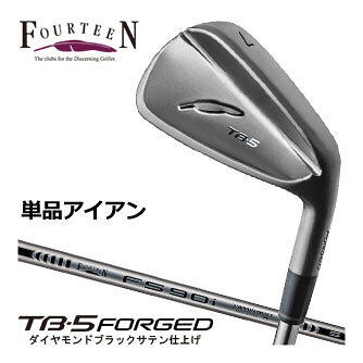 樂天商城 - フォーティーン 2025NEW TB-5 FORGED アイアン ダイヤモンドブラックサテン仕上げ FS-90i (ブラック仕上) スチールシャフト 単品[＃5]