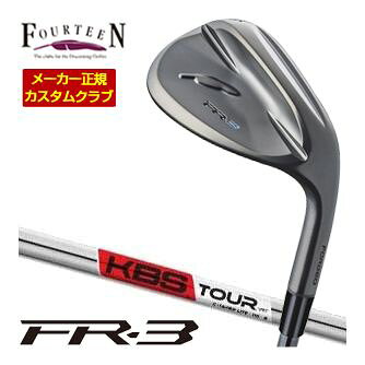 Fourteen フォーティーン FR-3 FR3 ウェッジ ダイヤモンドブラックサテン仕上げ 右用 KBS TOUR ケービーエス ツアー シーテーパーライト C-TAPER LITE 46度 48度 50度 52度 54度 56度 58度 ギャップウェッジ サンドウェッジ ロブウェッジ ピッチングウェッジメーカー希望小売価格はメーカーカタログに基づいて掲載していますフォーティーン FR-3 ウェッジ 特注カスタムクラブ ▲標準シャフト装着時スペック（参考スペック）▲ 2026年4月17日発売開始予定となります。 長さ、バランス指定について 標準長さをご指定の場合は、メーカー規定の長さになります。 ±0.5インチの範囲で無料対応可能です。 標準バランスご希望の場合は、メーカー推奨バランスになります。 ご希望のバランス・長さをご指定の場合は、バランスをコメント欄にご記入下さい。 バランスは1ポイント刻みでの対応となります。 0.5ポイント刻みのご指定はメーカーにてお受け致しかねます。 ヘッド・シャフト重量により、お客様のご希望のスペックに添えない場合が御座います。 その際は、当方よりメールにてご連絡致します。 グリップについて