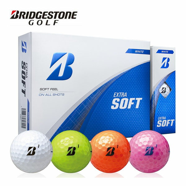 BRIDGESTONE GOLF おすすめ オススメ ゴルフ用品 飛び 飛ぶ ソフト 2ピース構造 十字型 アライメントサイドマーク 白 ホワイト 黄 イエロー オレンジ ピンク X5WXJ X5YXJ X5OXJ X5PXJブリヂストンゴルフ EXTRA SOFT 1ダース [12球入り] 全番手でソフトな打感と大きな飛びが期待できるEXTRA SOFT 全番手でソフトな打感と大きな飛びを追求したソフト2ピース構造で、コアを進化させ、 さらにソフトな打感を追求しています。 ソフトな打感を好み打点がばらついてしまうゴルファーにおすすめのボールです。 前モデルでもご好評をいただいている十字型のアライメントサイドマークは継続して採用しています。 当商品のイエロー・オレンジ・ピンクは蛍光着色剤をカバーに使用しているため、直射日光および、蛍光灯の下に放置すると変色する場合があります（ボール性能に変化はありません） またイエロー・オレンジ・ピンクのオウンネームは、黒色のみの対応となります。 黒色を使用してもデザインにより若干色目が変わることがありますのでご了承ください。※原産国についてはパッケージにてご確認ください。※複数の原産国で生産している商品についても、当社同一基準にて管理しております。■ディンプル/シームレス330ディンプル■ナンバー/1、2、3、4■日本製／ベトナム製 &nbsp;