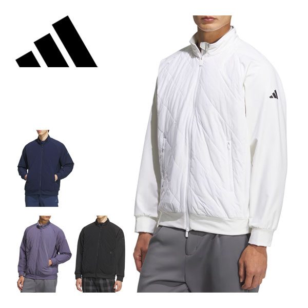 アディダス ゴルフ adidas COLD. RDY キルトコンビネーション ハイブリッド フルジップ 中綿 ジャケット ウェア メンズ 2025年秋冬モデル S-3XL JVU97 [即納]