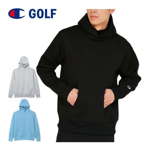 チャンピオン ゴルフ Champion テックウィーブ テリー フーデッド スウェット シャツ ウェア メンズ 2025年秋冬モデル M-XL C3-CG101 [即納]