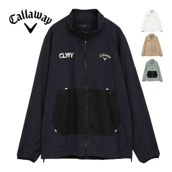 キャロウェイ ストレッチ ミニリップ フルジップ ブルゾン ゴルフウェア メンズ 2025年秋冬モデル M-3L..