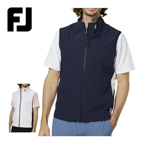 フットジョイ FOOTJOY パッカブル 2重織 フルジップ ベスト ゴルフウェア メンズ 2025年秋冬モデル M-XL FJ-F25-M01 [即納]
