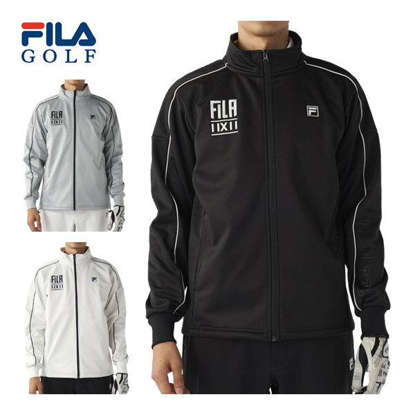 フィラゴルフ FILA GOLF 透湿撥水 ラインデザイン ボンディング フルジップ ブルゾン ウェア メンズ 2025年秋冬モデル M-3L 785-200 [即納]