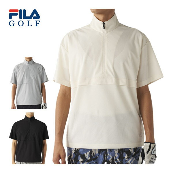 [SALE価格] フィラゴルフ FILA GOLF プルオーバー ハーフジップ 半袖ブルゾン ウェア メンズ 2025年秋..