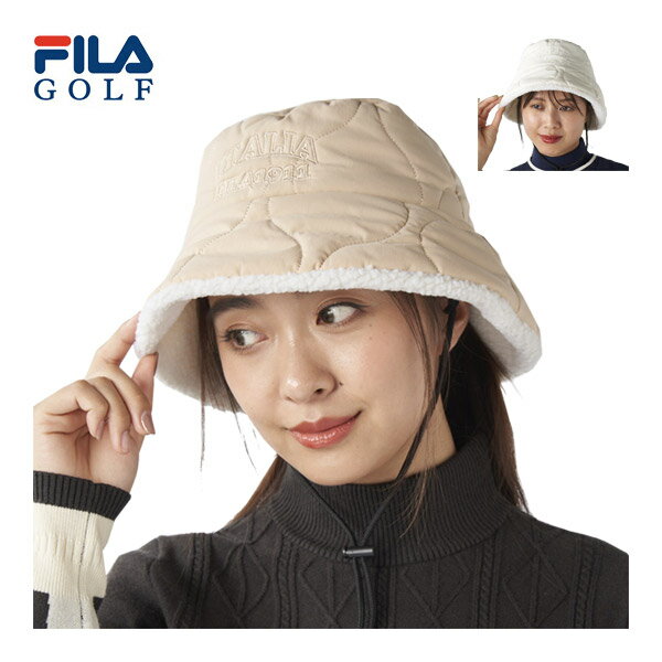 フィラゴルフ FILA GOLF キルト 中綿 バケットハット ウェア レディース 2025年秋冬モデル 795-911 [即納]