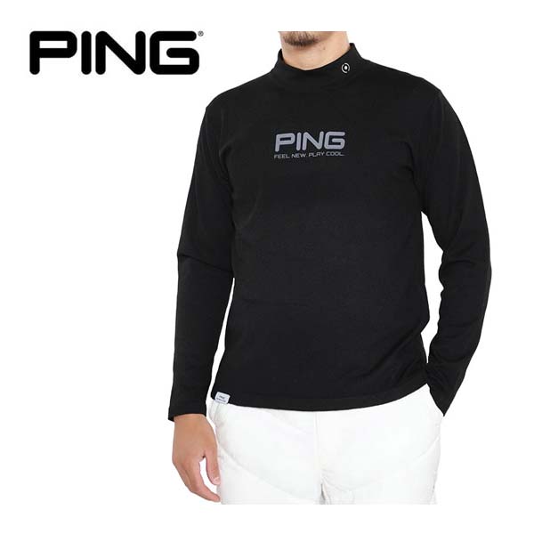 [SALE価格] ピン PING ロゴプリント ハイネック 長袖 ニット ゴルフウェア メンズ M-L 621-4275001