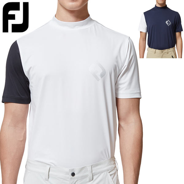 [SALE価格]フットジョイ　ゴルフウェア　メンズ　FUEL　モックネック　半袖シャツ　FJ-S22-S16　2022年春夏モデル　M-XL