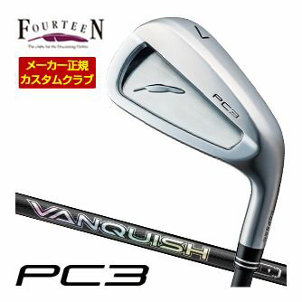 FOURTEEN - 特注カスタムクラブ フォーティーン 2024 PC3 アイアン VANQUISH Iron シャフト 4本セット[＃7-P]